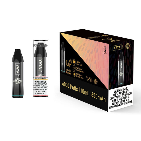YAYA LUX 4000 - Rechargeable Pod System (TFN) 10 Packs
