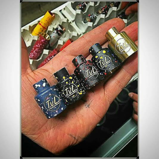 Limited Edition Splattered TVL 24mm Kennedy Caps (Black)