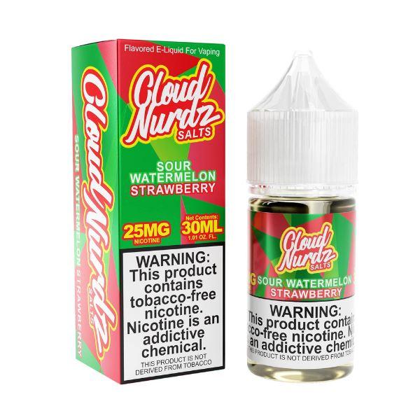 Cloud Nurdz Synthetic Salt - Sour Watermelon Strawberry 30ml